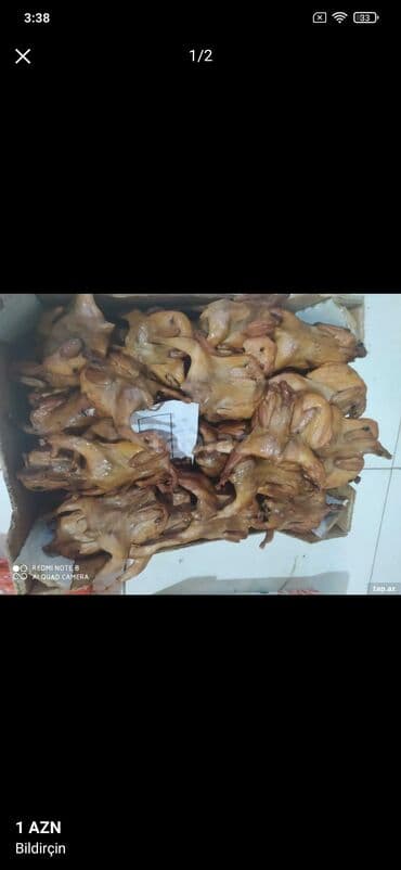 Süd məhsulları və yumurtalar: Paketde 25 eded bildirçin olur 100 qramliq temizlenmish soyuducuda — 2