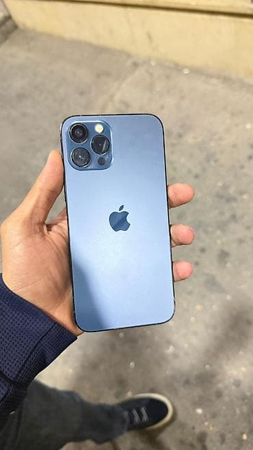 iphone x batarya orjinal: IPhone 12 Pro Max, 256 GB, Blue Titanium — 1
