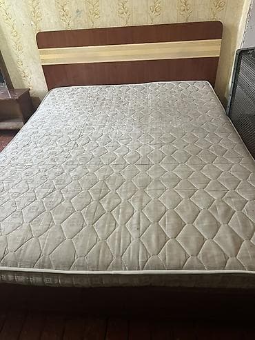 İşlənmiş, İkinəfərlik çarpayı, Bazasız, Matras ilə, Siyirməsiz — 3