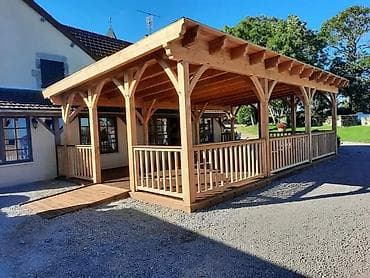 tonla su sifarişi: Açıq məkan üçün taxta pergola - İstifadə sahəsi: həyət, bağ, teras — 7