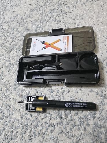 drel desti: Portativ lehimləmə dəmiri dəsti Xüsusiyyətlər: - USB ilə qidalanan — 1