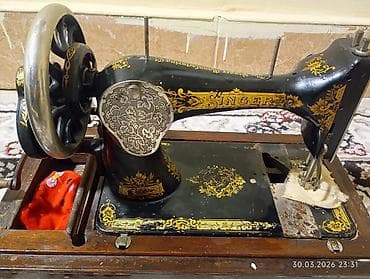 antik eşya: Məhsul: Singer mexaniki tikiş maşını (klassik model) Təsvir: - — 1