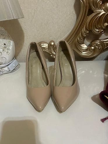 eveline tonal krem: Nyu­d rəngli, laklı qadın tuflisi - Model: klassik balerina tipli — 2