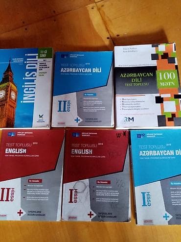 Məktəb dərslikləri: Hazırlaşan abituriyentlər üçün hər cür kitab mövcuddur. Qiymətini — 3
