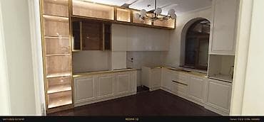 ütü şkafı: Mətbəx mebeli dəsti – klassik-modern dizayn - Rəng və üslub: Ağ — 2