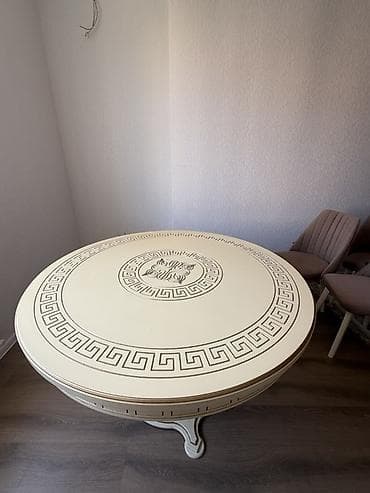 divan ucun parcalar: Klassik masa, Açılmayan, MDF, Yumru masa — 6
