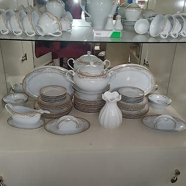 mis samovar satilir: Nahar dəsti, rəng - Ağ, Farfor — 1