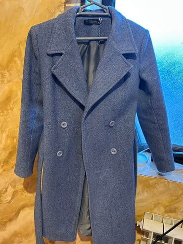 qadınlar üçün təbii dublyonkalar: Palto, S, rəng - Mavi — 1