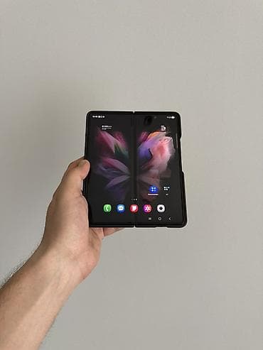 data modem sim card: Samsung Galaxy Z Fold 3, 256 GB, rəng - Qara, Sensor, Barmaq izi, İki sim kartlı — 1