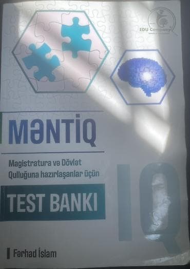 Məhsul: “Məntiq – Magistratura və Dövlət Qulluğuna hazirlaşanlar üçün