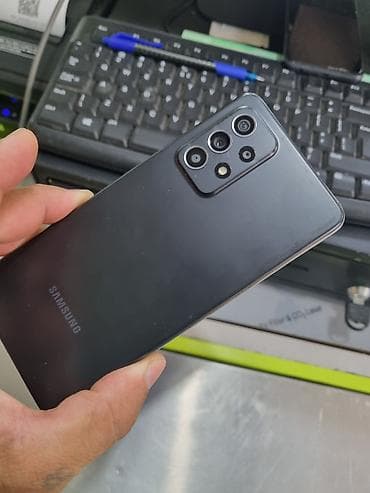 samsung komputer: Samsung Galaxy A52 5G, 128 GB, rəng - Qara, Face ID — 3