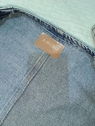 vozol ucuz: AMISU brendinin qadın üçün denim gödəkçəsi - Material: klassik mavi — 3