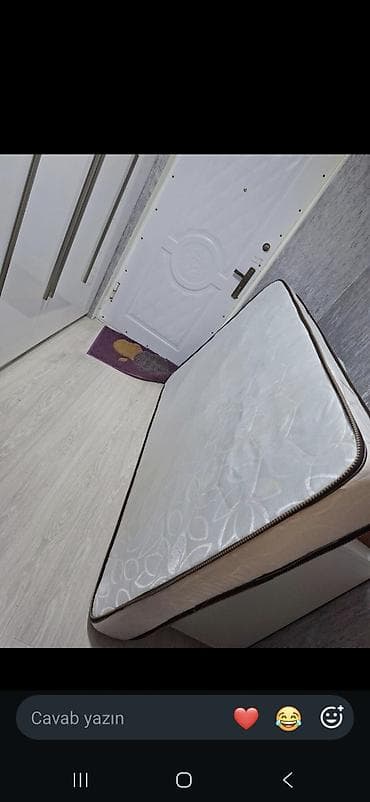 ev al: Bazalı tək nəfərlik çarpayı - Ölçü: 200 x 125 sm (2/125) - Rəng: ağ - — 2