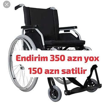 Manual əlil arabası - Yüngül və möhkəm alüminium çərçivə - Yumşaq