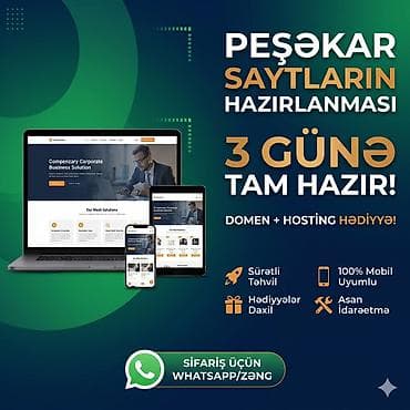 Veb saytların hazırlanması | Domen, Hosting