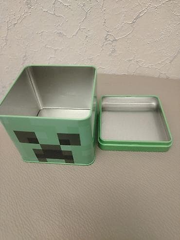 sandiqlar: Minecraft Creeper temalı metal qutu - Rəsmi lisenziyalı məhsul — 2