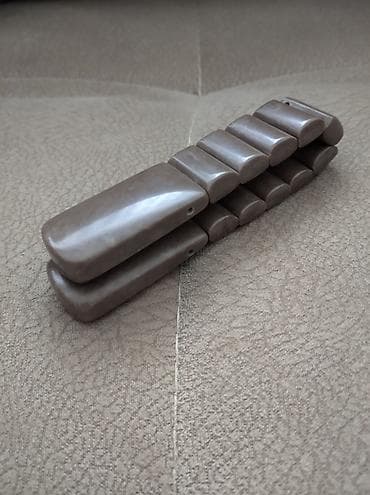 muncuqdan qolbaqlar: Təsbeh təmiz əl işidir uzunluğu 21 sm Təsvir: - Boz-mərmər naxışlı — 1