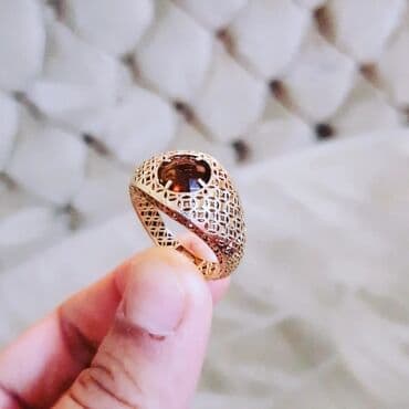 qızıl üzüklər qiymətləri 2022: Toy, Üzük, Sarı qızıl, 585 Əyar, Sapfir — 3