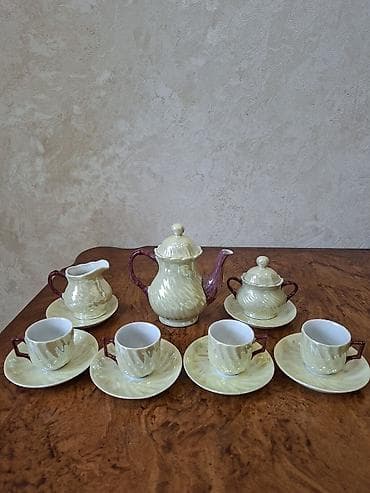 versace servis: Çay dəsti, rəng - Sarı, Keramika — 1