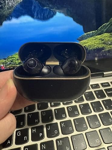 qulançar satışı: İşlənmiş Simsiz (Bluetooth) Qulaqcıqlar, Huawei, rəng - Qara — 1