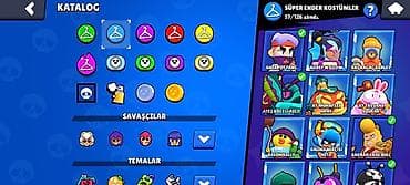 Brawl Stars oyun hesabı 570 ELMAS🤑🤑 5 dənə 2k oyunçu - Kupa yolu: 51 — 7
