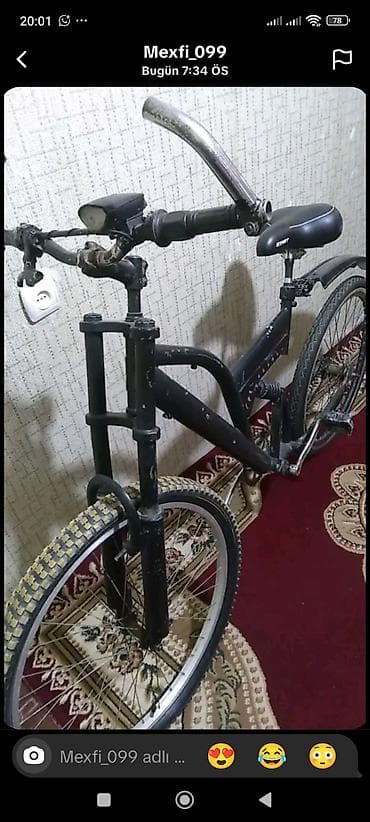 lalafo велосипед: Velosiped – 26-lıq təkər ölçüsü Xüsusiyyətlər: - Çərçivə: city/MTB — 3