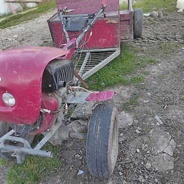 yer şumlayan traktor: Motoblok qoşqulu mini-daşınma komplekti - Güclü benzin mühərrikli — 2