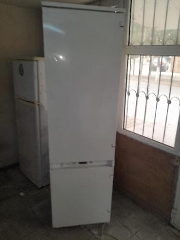 İşlənmiş 2 qapılı Hotpoint Ariston Soyuducu Satılır, rəng - Ağ, Təkərli