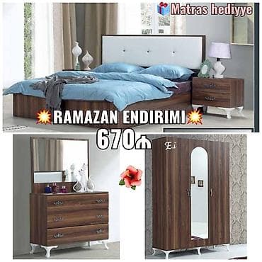 işlenmiş mebeller satilir: Yataq otaq desti — 1