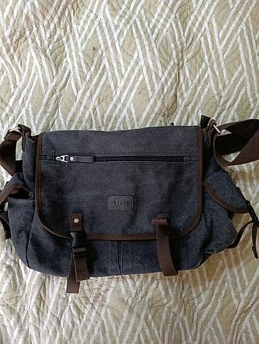 kompüter çantaları: Super vəziyyətdə gündəlik istifadə üçün çanta– tünd boz rəng, qəhvəyi — 2