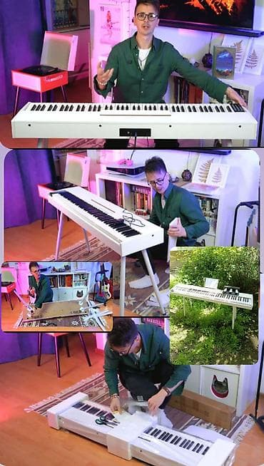 en ucuz notebook: Ağ rəngli. Elektro Pianino.Təzə. 88 klaviş tam oktava Piano — 1