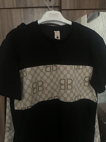 Футболки: Мужская футболка, Balenciaga, XL, цвет - Черный — 2