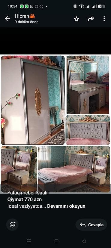 Ev üçün digər mebel: Yataq mebeli satılır *Qiymət 770 azn* Ideal vəziyyətdə Ünvan — 1