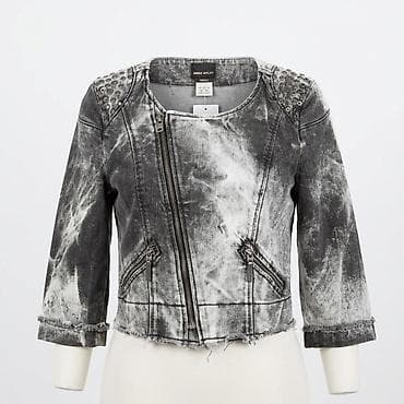 cins jaket: Miss Sixty qadın cins gödəkçəsi - Model: qısa kəsimli, asimmetrik ön — 1