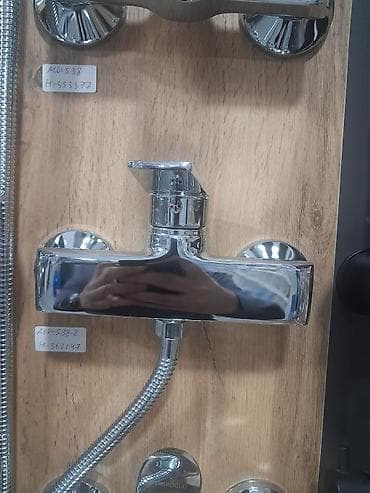 e.c.a kombi: Mətbəx/hamam üçün divara quraşdırılan xrom qarışdırıcı kran - — 1