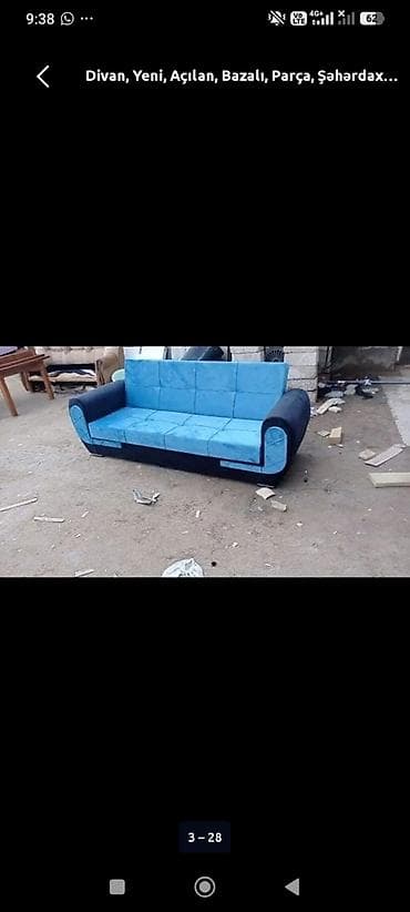 Divan 199 AZN Rəng seçimi var Açılan bazalı Ölçü 210 Materialı — 1