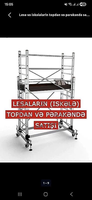 ucuz ikinci el: OSMANLI alüminium nərdivanlar - Material: yüngül və möhkəm alüminium — 8