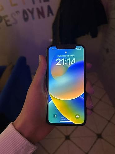 iphone 16e qiyməti: IPhone X, 64 GB, Qara, Face ID — 2