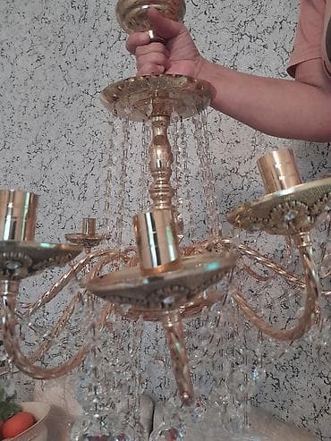 Çılçıraq, 8 lampa, Metal — 2