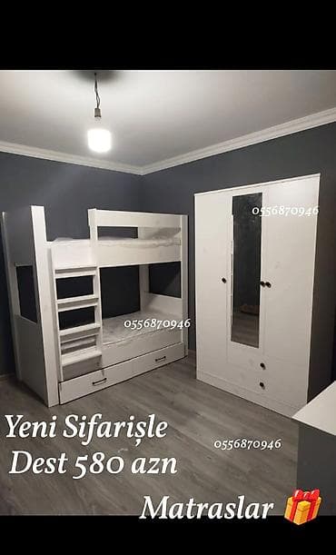 oglan otagi mebelleri: Oğlan və qız üçün, Yeni, Təknəfərlik çarpayı — 8