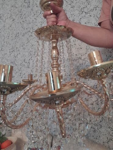 işıq bloku: Çılçıraq, 8 lampa, Metal — 3