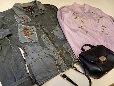 pencek turk dilinde: Hamısı 10 manat. Qadın geyim və aksesuar dəsti - Yaşıl-boz rəngli — 2