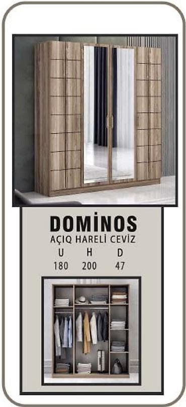 DOMINOS geyim dolabı,qarderob,şkaf Fabrik istehsalı mebellərin topdan