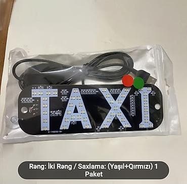 tendir reklami: LED “TAXI” işıq lövhəsi – avtomobil üçün - USB qoşulma: 5V USB kabeli — 1
