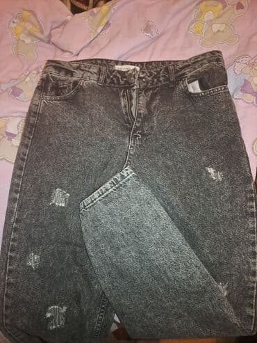 cins şalvar modelleri 2023: Cinslər, rəng - Boz — 3