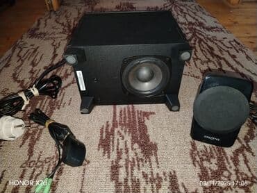 музыкальный центр samsung: Б/у Creative Колонка, Тип - Акустическая, цвет - Черный — 6