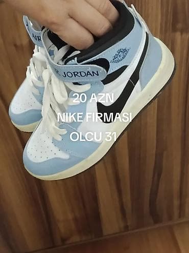 corab qiymetleri: Rəng - Qara Krossovkalar, Nike, Ölçü: 31, Oğlan üçün — 3