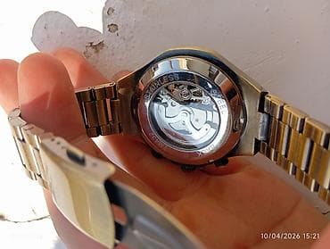 qızıl saat: Skelet dizaynlı mexaniki qol saatı - Mexaniki avtomatik mexanizm — 2