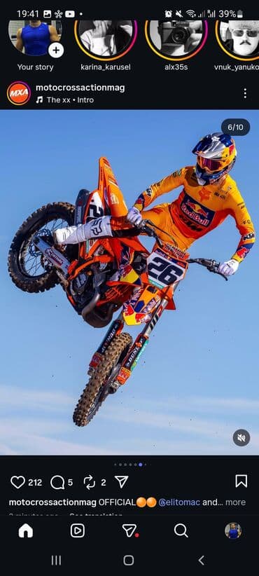 Profesional motokros motosikleti – tam yarış spesifikasiyası və Red