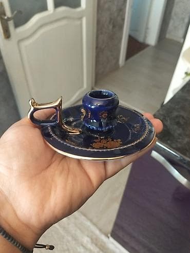 17 şam: Məhsul: Şamaltı (şam üçün tutacaqlı qab) Təsvir: - Çexiya istehsalı — 3